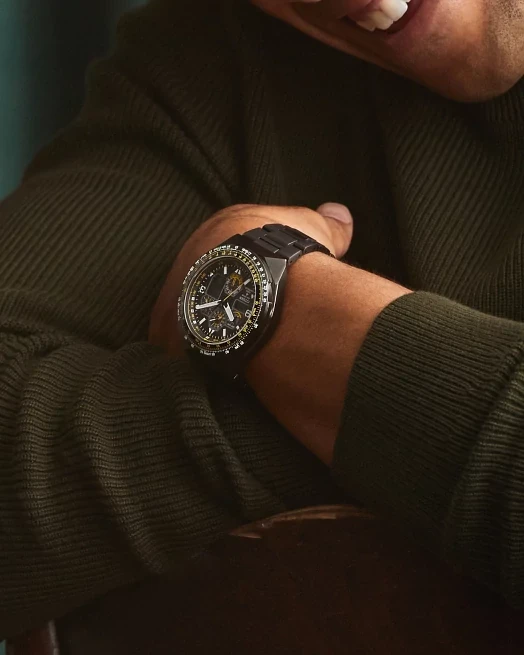 Promaster Skyhawk A-T Black Dial Stainless Steel Bracelet JY8127